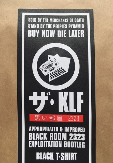 The KLF Official Exploitation Bootleg T-shirt, Black With Red, Grey White, L, Black Room 2323, 20... - 3