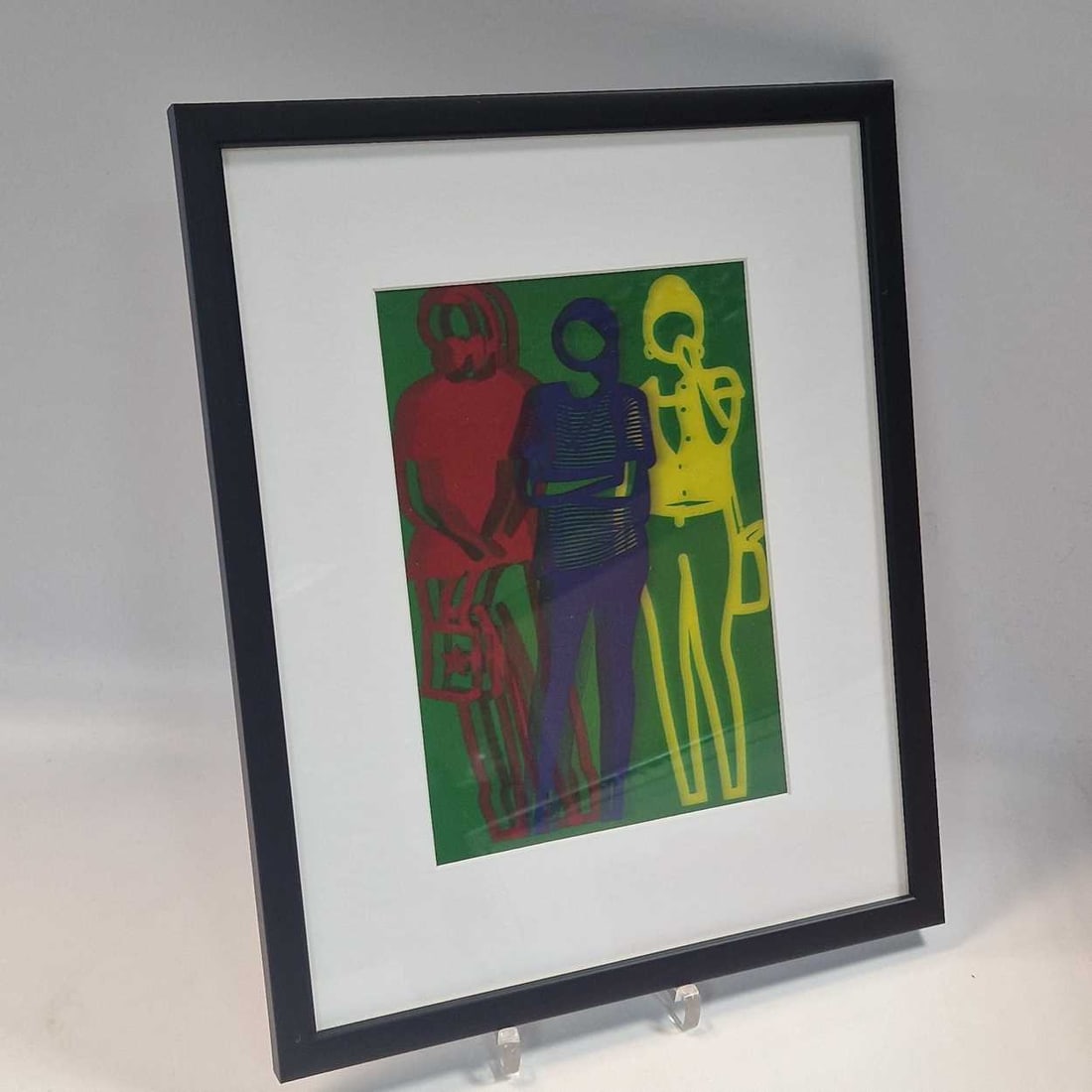 Julian Opie (1958-), Krobath, 3D Lenticular Moving Image, In Vibrant Colour, Framed, 2019: Title: Julian Opie (1958-), Krobath, 3D Lenticular Moving Image, In Vibrant Colour, Framed, 2019 Description: Julian Opie (1958-), Krobath, 3D Lenticular Moving Image, in Vibrant Colour, Framed, 2019