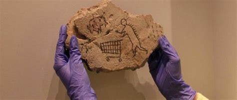 Banksy (b1974) ‘Peckham Rock - Shopping Trolleys’, Ist Ed, Cork Wooden Postcard, Authent - 11