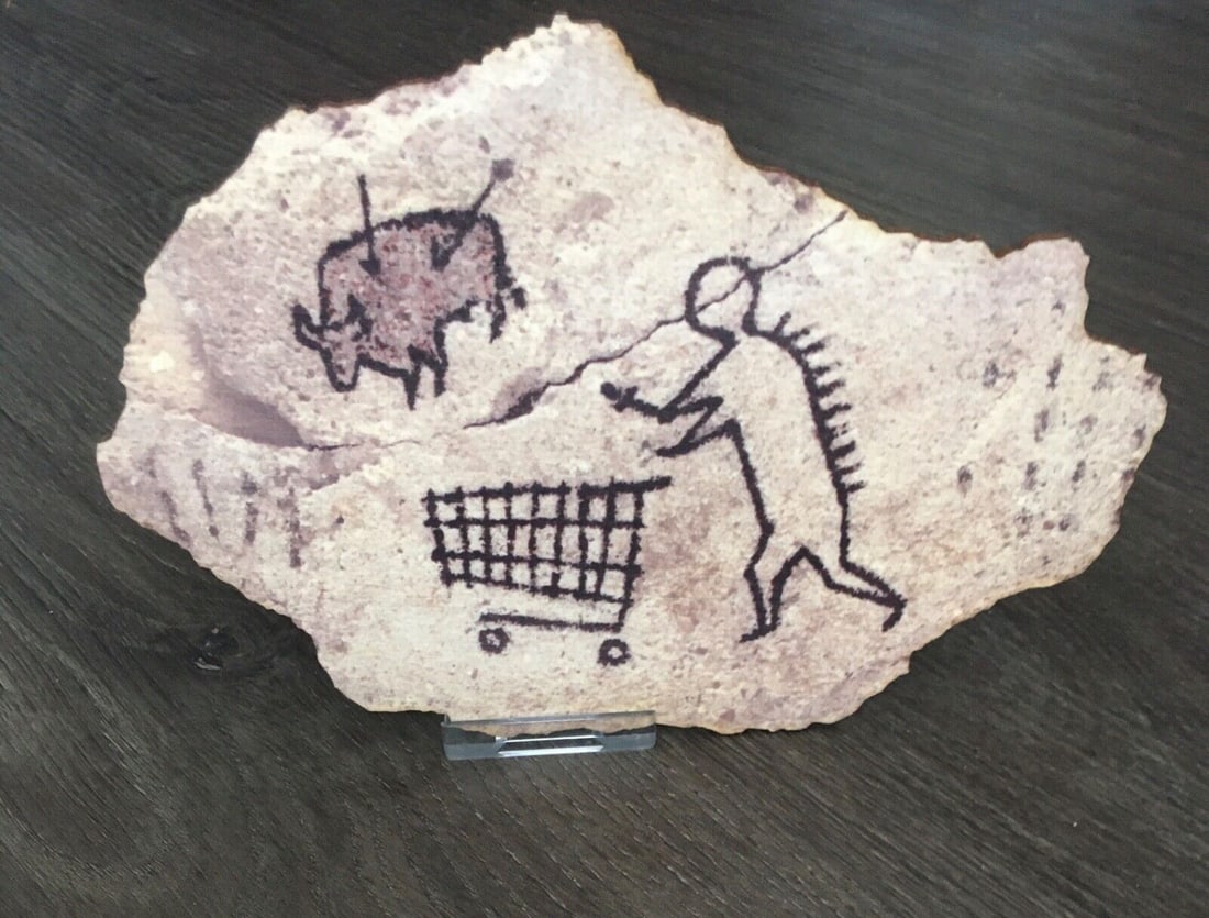Banksy (b1974) ‘Peckham Rock - Shopping Trolleys’, Ist Ed, Cork Wooden Postcard, Authent - 6