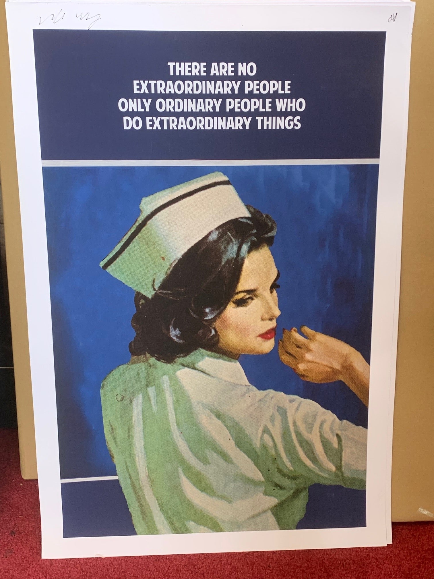 Connor Brothers Signed There Are No Extraordinary People Just: Title: Connor Brothers Signed There Are No Extraordinary People Just Description: This was created as a tribute to our nursing staff, It conveys the spirit of so many services from NHS to Fire &