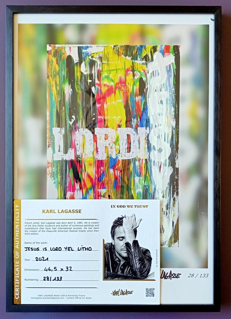 Karl Lagasse "Jesus Is Lord" LE 28/133 Signed w/COA (#0423) - 4