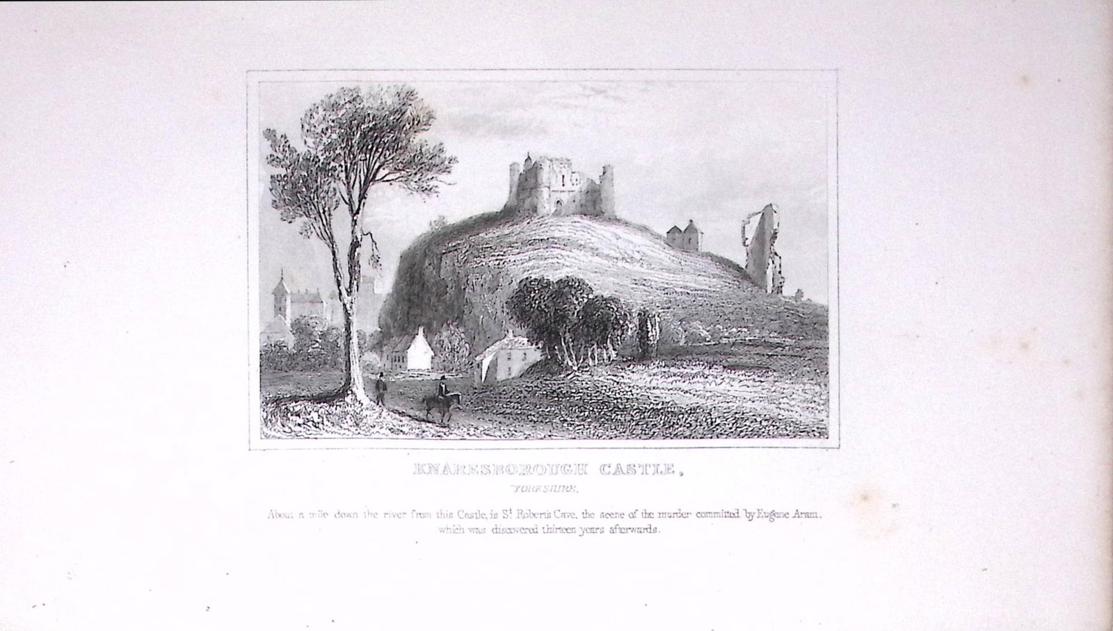 Knaresborough Yorkshire Dugdale & Archer Antique 180 Years-Old Copper Plate Print-43 (1 of 1)