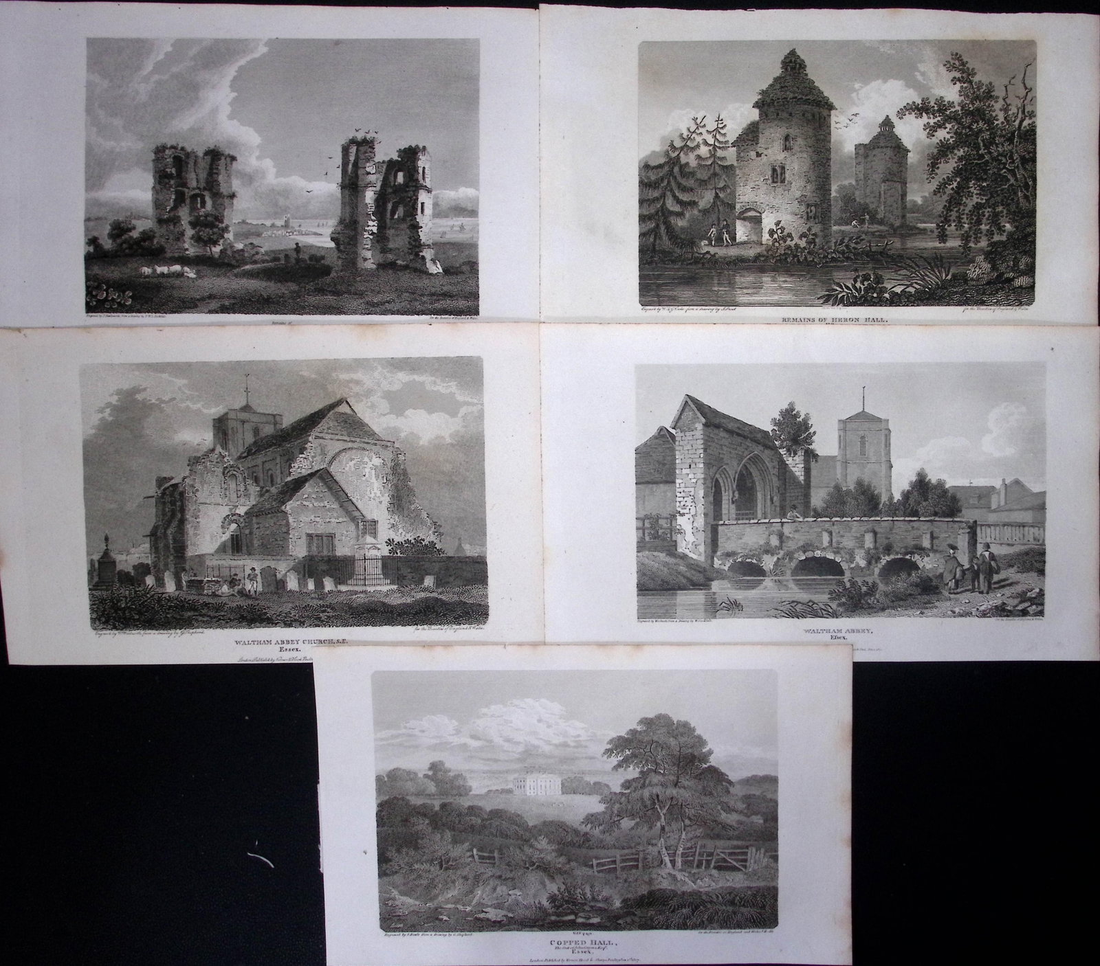 County Essex Job-Lot Antique 219 Years-Old Georgian Steel-Engravings-3. (1 of 2)