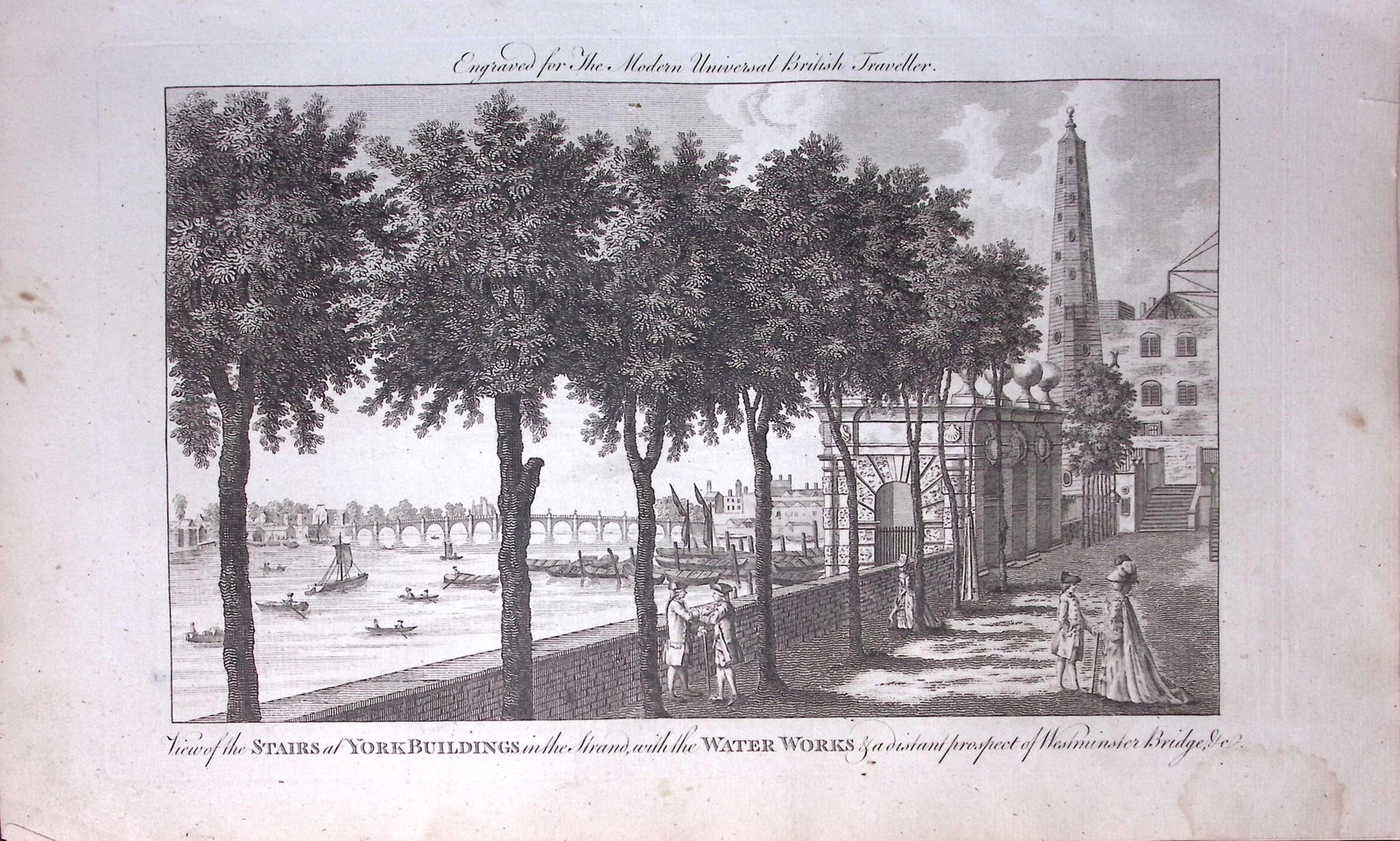 London Strand Westminster Bridge Rare 247-Year-Old Antique Copperplate Engraving -28-TR: Title: London Strand Westminster Bridge Rare 247-Year-Old Antique Copperplate Engraving -28-TR Description: This Antique 247-Year-Old Copperplate Engraving Was Removed from an Edition O