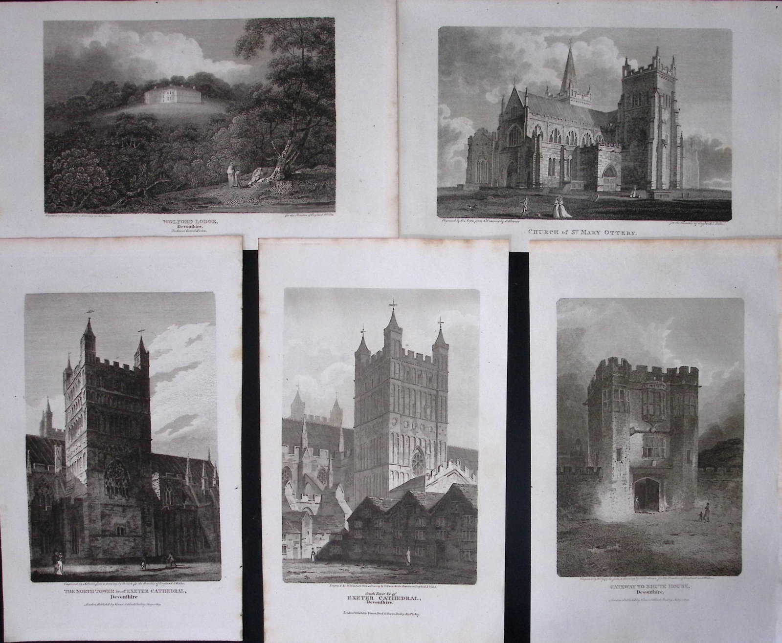 Devonshire Job-Lot Antique 222 Years-Old Georgian Steel-Engravings-4. (1 of 2)