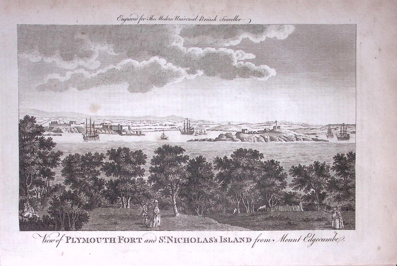 St Nicholas Island Cornwall Rare 247-Year-Old Antique Copperplate Engraving-43 -TR: Title: St Nicholas Island Cornwall Rare 247-Year-Old Antique Copperplate Engraving-43 -TR Description: This Antique 247-Year-Old Was Removed from an Edition Of. The Modern Universal