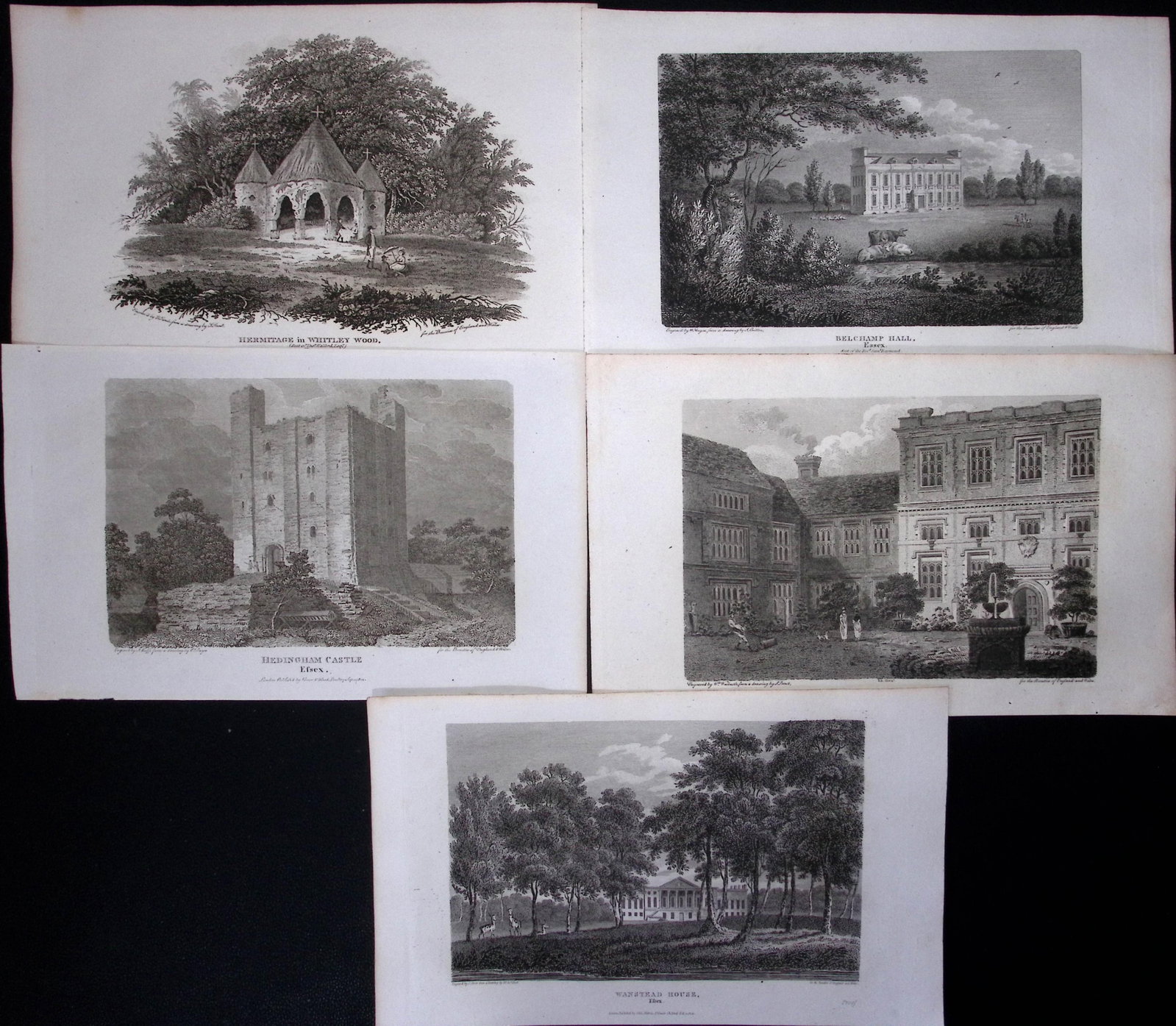 County Essex Job-Lot Antique 219 Years-Old Georgian Steel-Engravings-2. (1 of 2)
