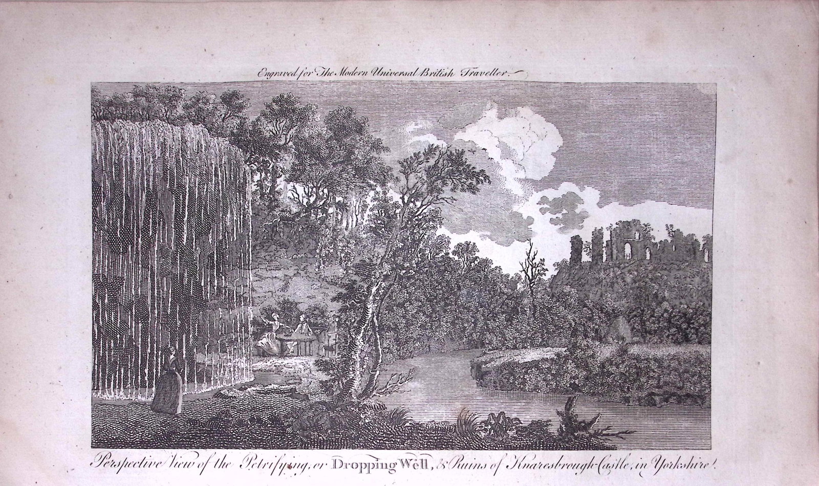 Dropping Well Knaresborough Yorkshire Rare 247-Year-Old Antique Copperplate Engraving -14-TR: Title: Dropping Well Knaresborough Yorkshire Rare 247-Year-Old Antique Copperplate Engraving -14-TR Description: This Antique 247-Year-Old Was Removed from an Edition Of. The Modern