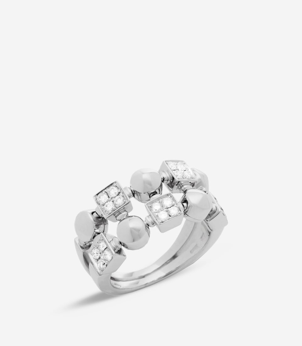 Bulgari Diamond Set 18ct White Gold Lucéa Ring (1 of 7)