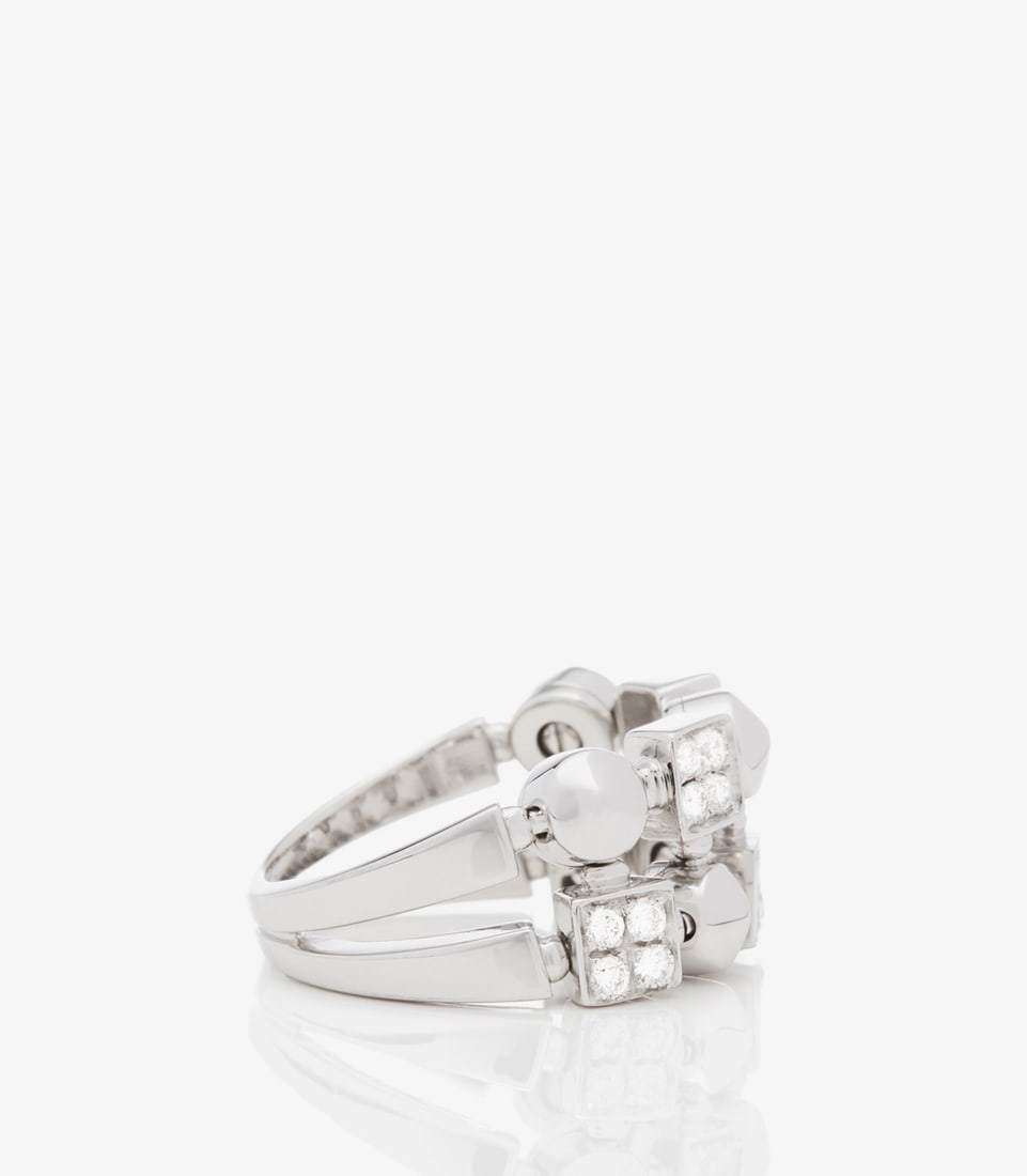 Bulgari Diamond Set 18ct White Gold Lucéa Ring - 4