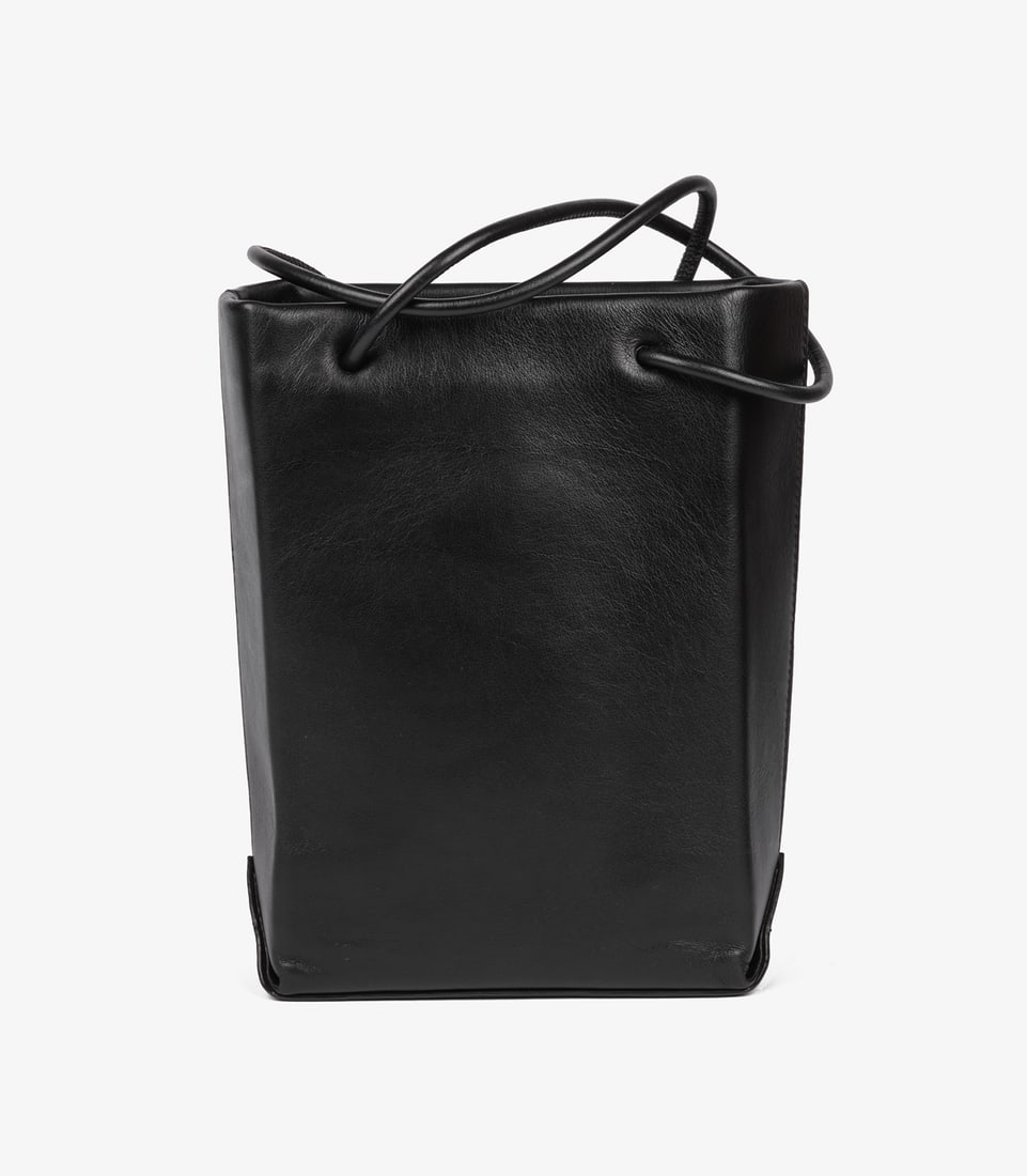 Chanel Black & White Lambskin Mini Shopping Bag Tote - 6
