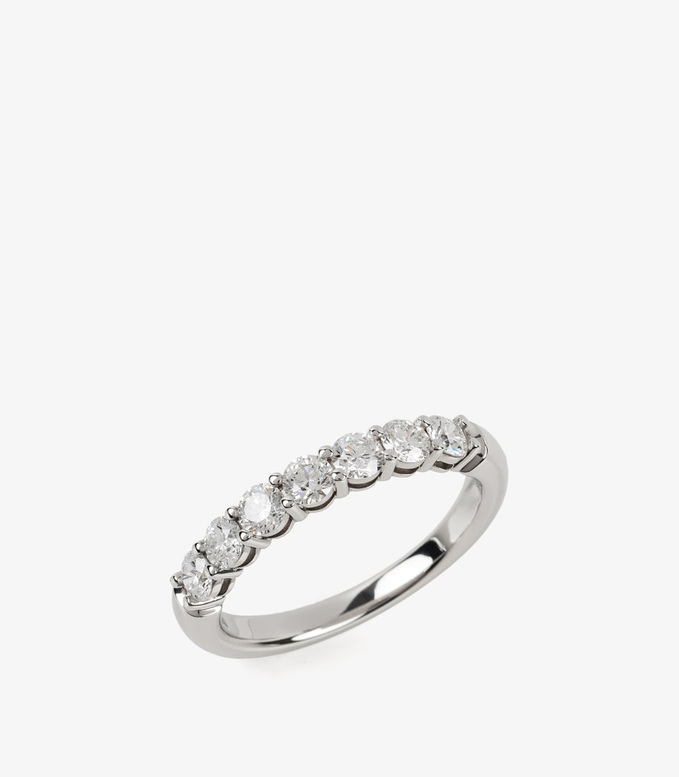 Tiffany & Co. Diamond Platinum Forever Half Diamond Ring (1 of 5)