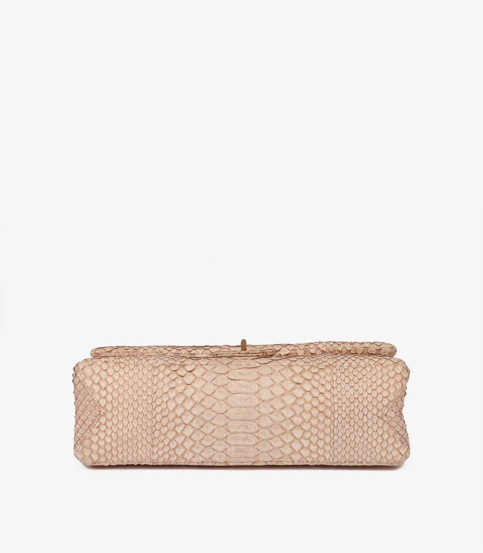 Chanel Beige Python Leather 226 2.55 Reissue Double Flap Bag - 6