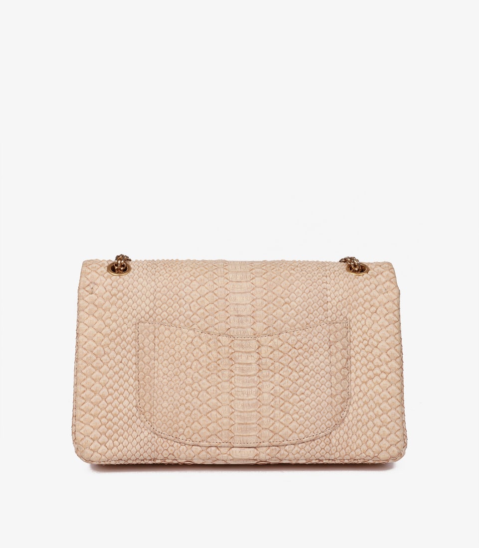 Chanel Beige Python Leather 226 2.55 Reissue Double Flap Bag - 7