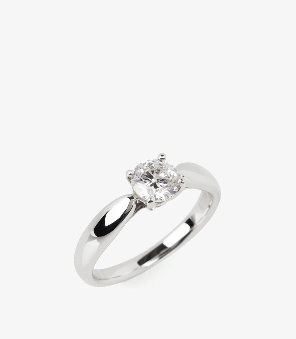 Tiffany & Co. 0.46ct Brilliant Cut Diamond Platinum Harmony Ring (1 of 5)