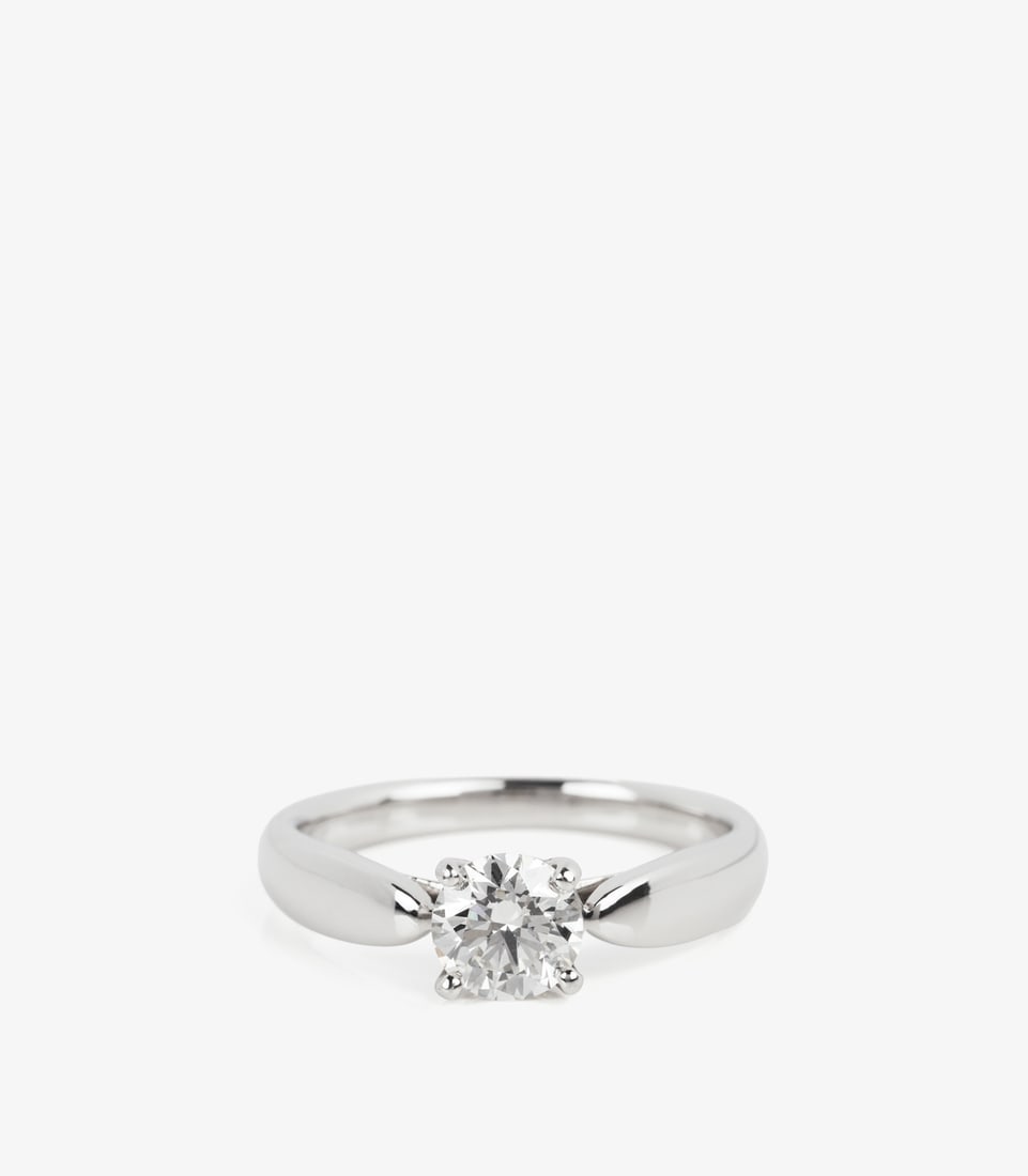 Tiffany & Co. 0.46ct Brilliant Cut Diamond Platinum Harmony Ring - 3