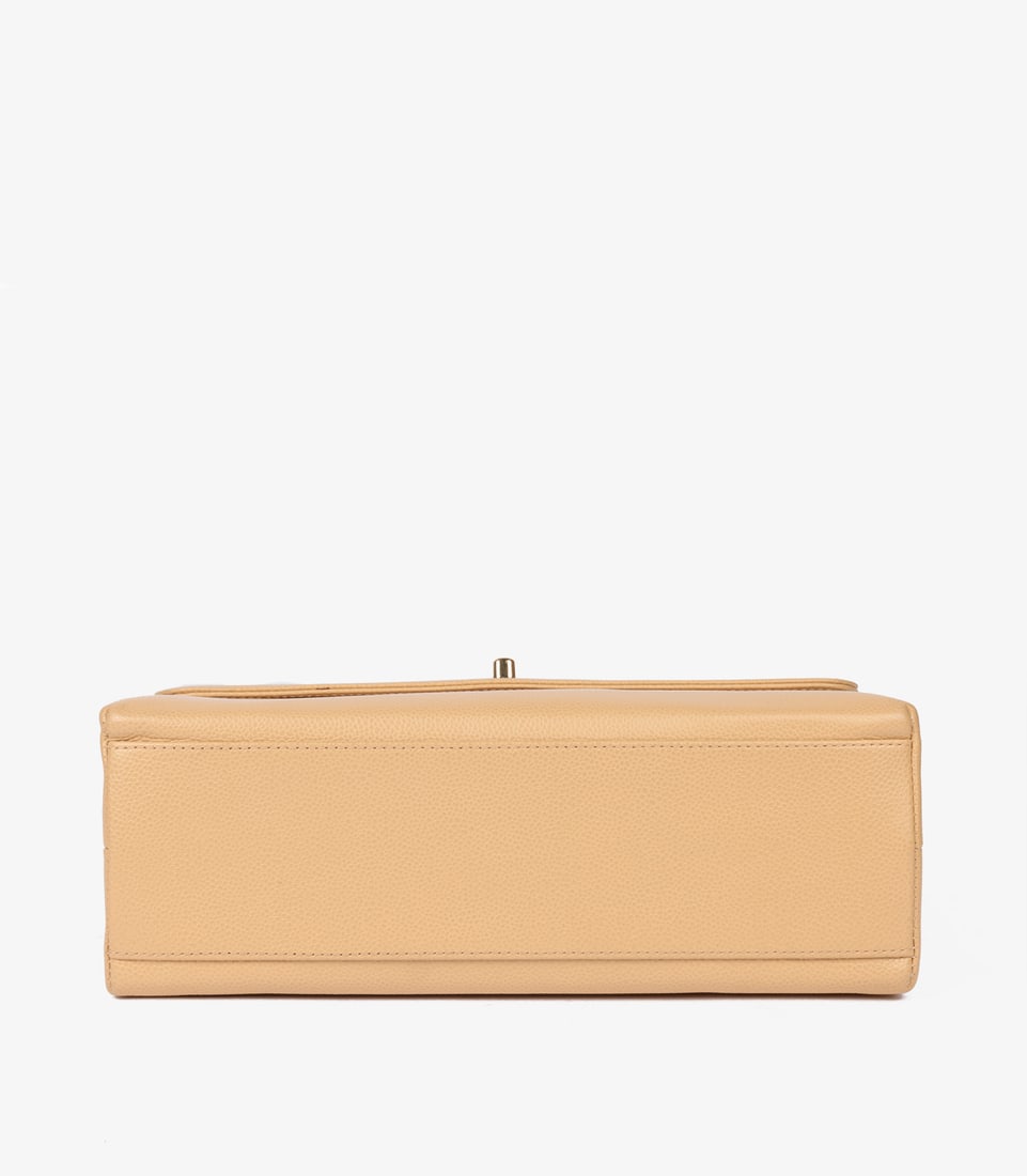 Chanel Beige Caviar Leather Vintage Classic Kelly - 7