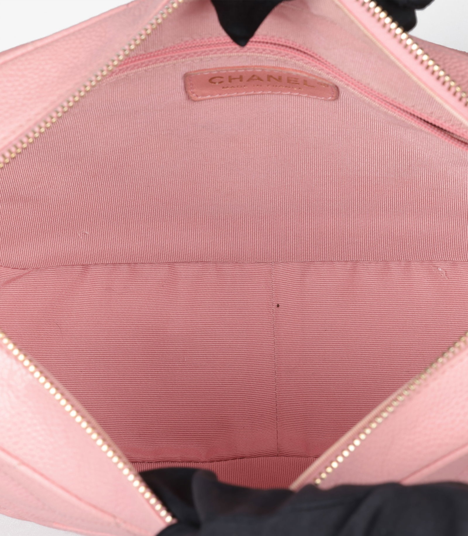 Chanel Pink Quilted Caviar Leather Vintage Timeless Hobo Bag - 8
