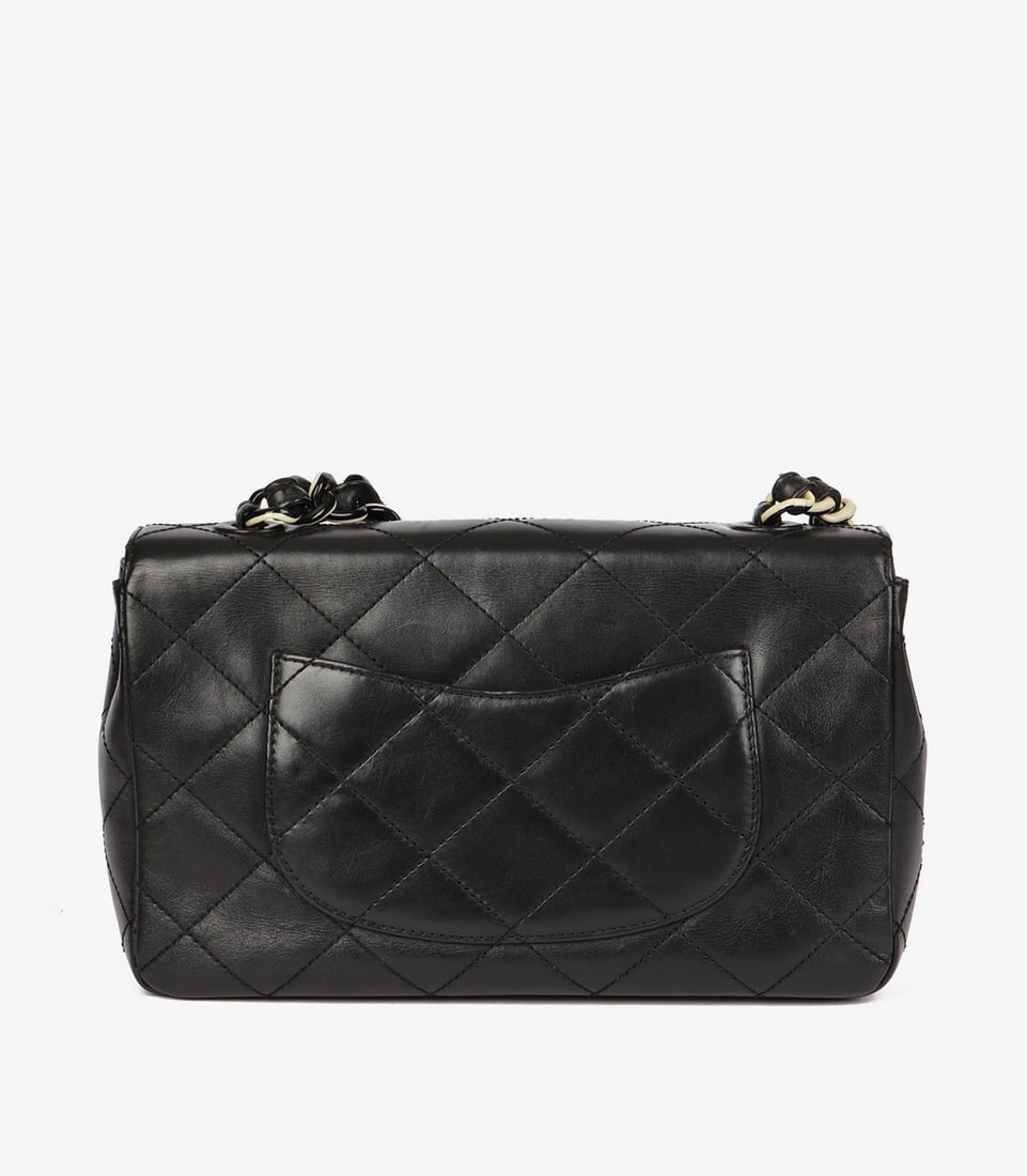 Chanel Black Quilted Lambskin Vintage Medium Classic Single Flap Bag - 11