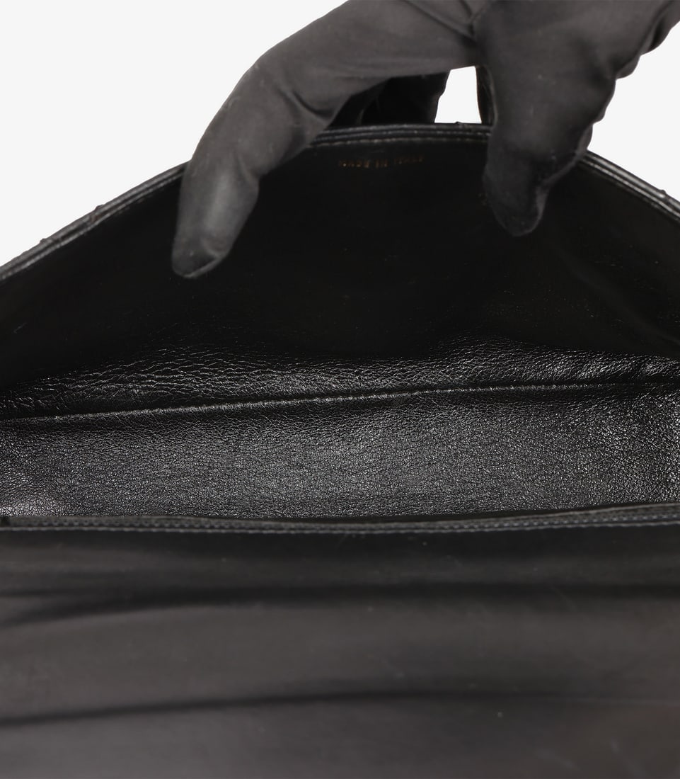 Chanel Black Quilted Lambskin Vintage Medium Classic Single Flap Bag - 6