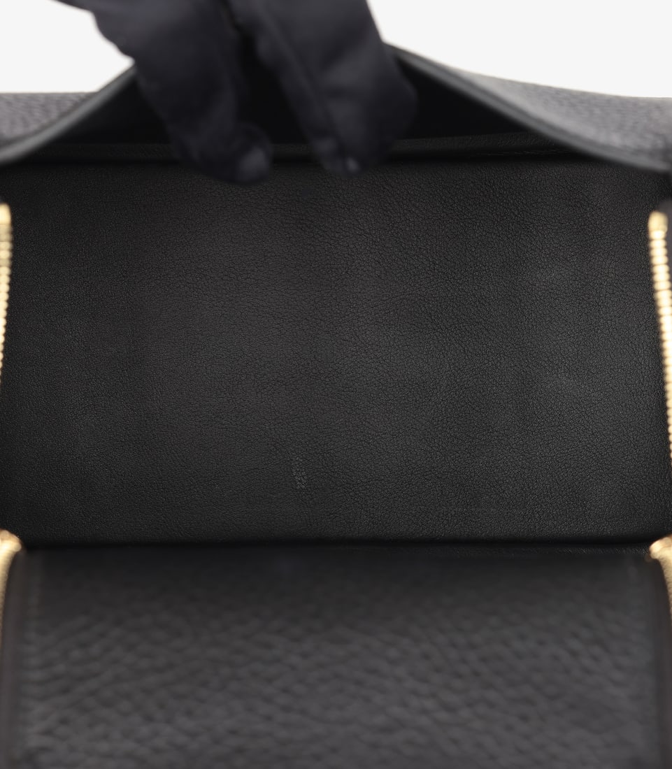 Hermès Black Clemence Leather Mini Lindy 20 - 9
