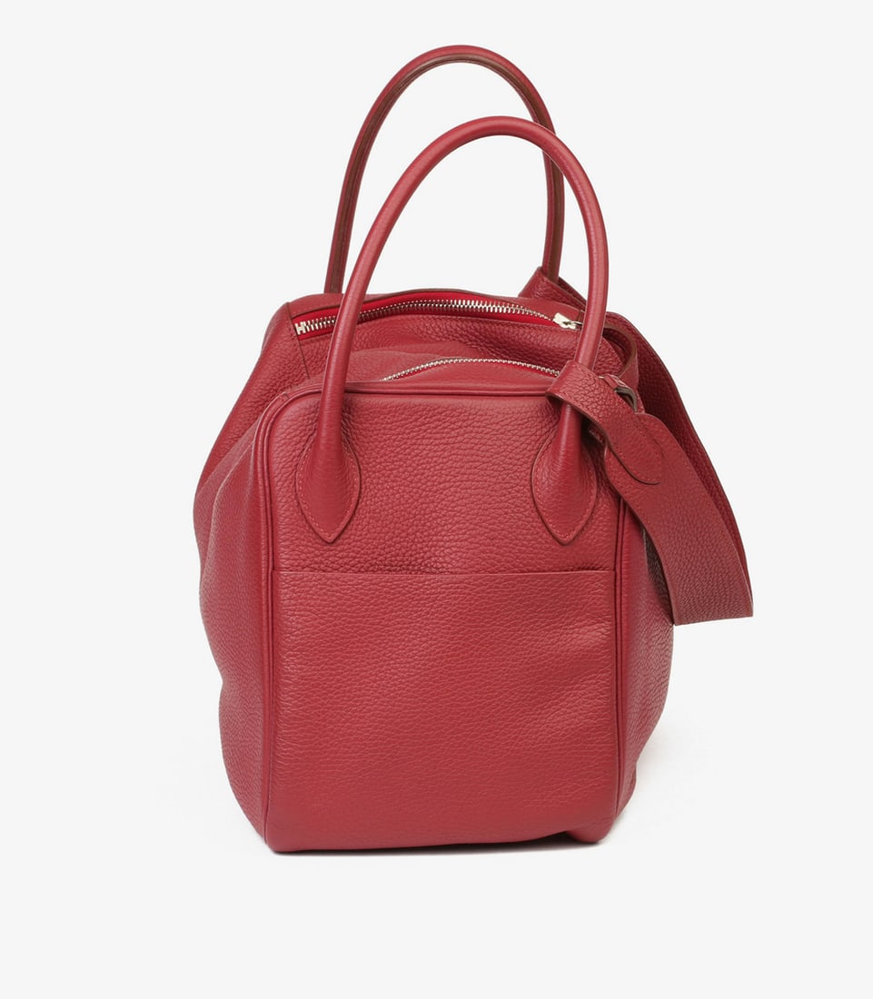 Hermès Rubis Clemence Leather Lindy 34cm - 3
