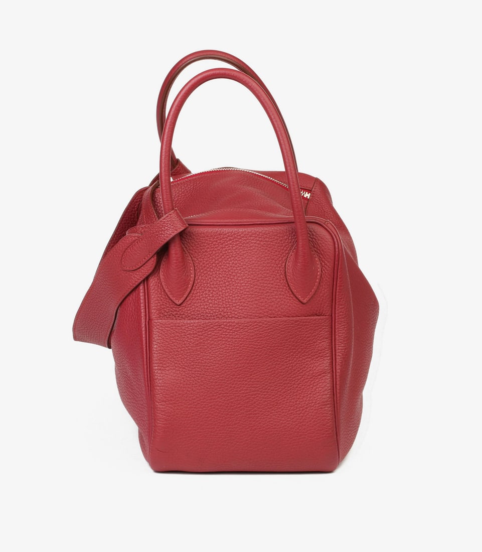 Hermès Rubis Clemence Leather Lindy 34cm - 4