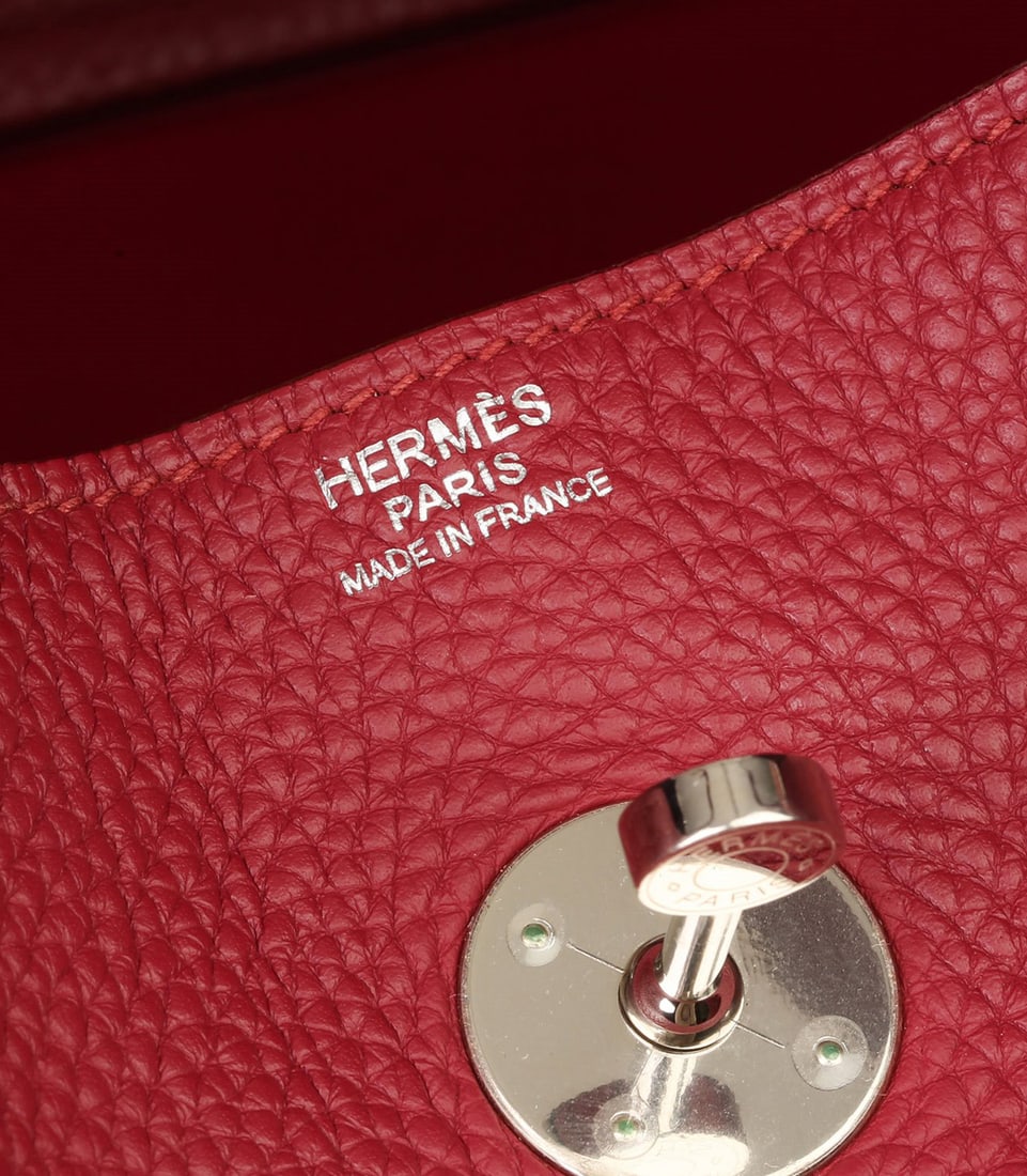 Hermès Rubis Clemence Leather Lindy 34cm - 9