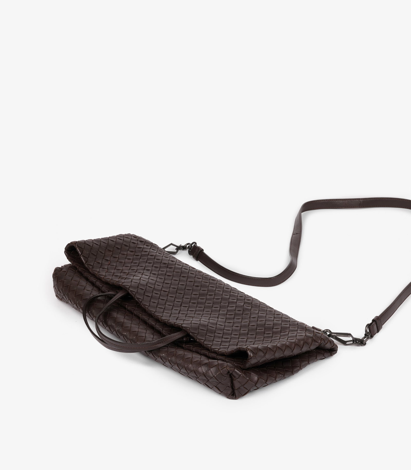 Bottega Veneta Brown Woven Calfskin Leather Intrecciato Tote - 3