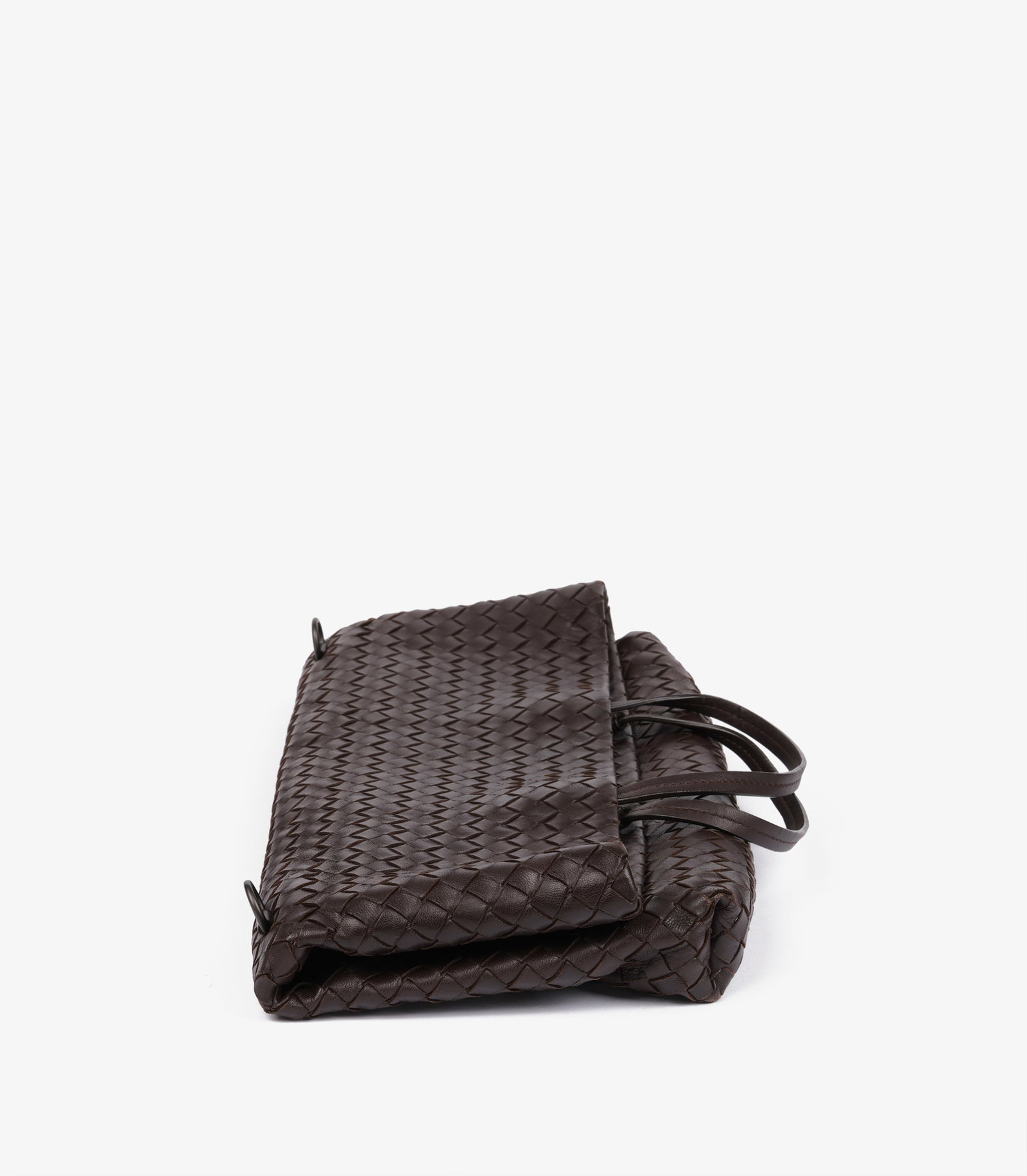 Bottega Veneta Brown Woven Calfskin Leather Intrecciato Tote - 5