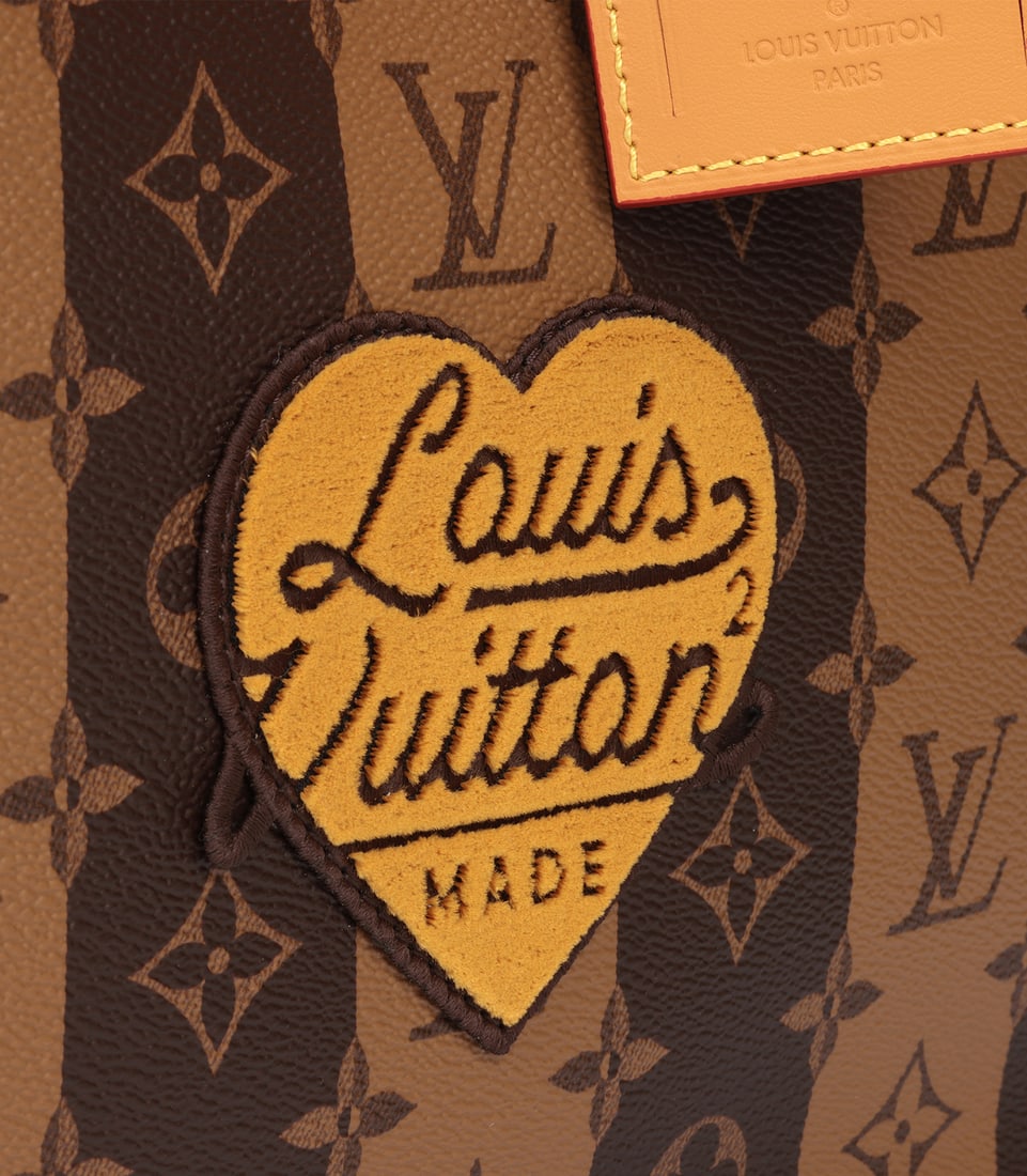 Louis Vuitton x Nigo Brown Stripe Reverso Monogram Coated Canvas Sac Plat Cross - 9