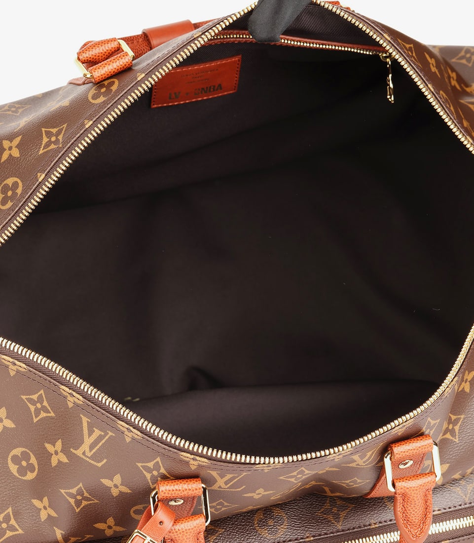 Louis Vuitton x NBA Brown Monogram Coated Canvas & Embossed Calfskin Leather Trio Pocket Keepall - 11