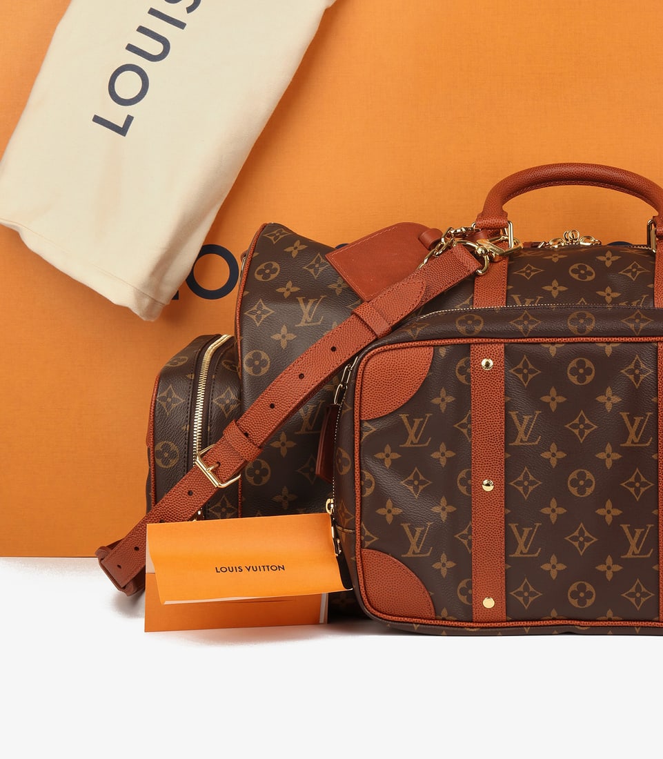 Louis Vuitton x NBA Brown Monogram Coated Canvas & Embossed Calfskin Leather Trio Pocket Keepall - 12