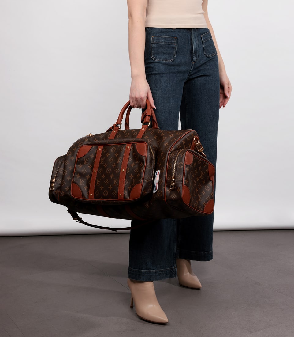 Louis Vuitton x NBA Brown Monogram Coated Canvas & Embossed Calfskin Leather Trio Pocket Keepall - 2
