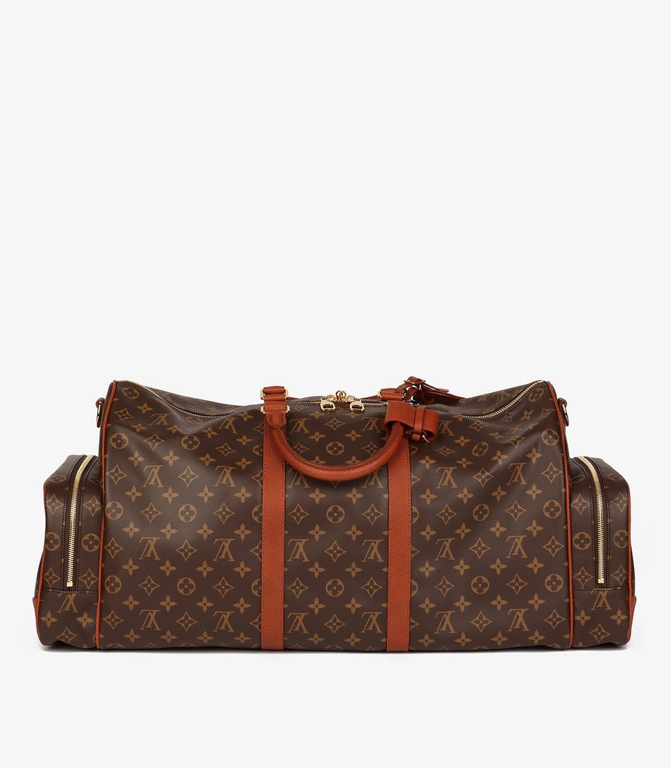 Louis Vuitton x NBA Brown Monogram Coated Canvas & Embossed Calfskin Leather Trio Pocket Keepall - 6