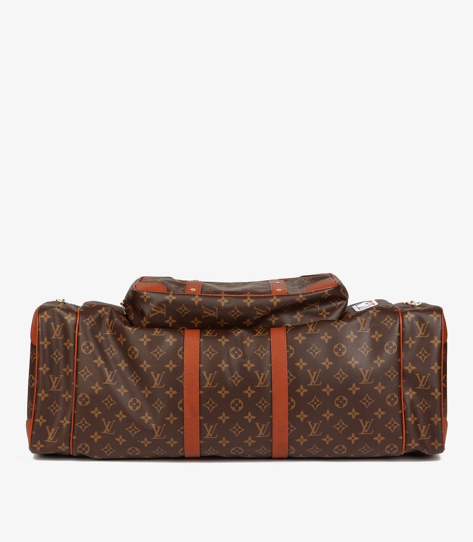 Louis Vuitton x NBA Brown Monogram Coated Canvas & Embossed Calfskin Leather Trio Pocket Keepall - 7