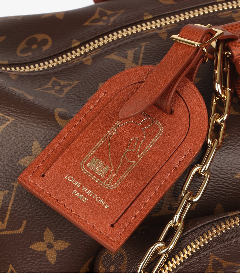 Louis Vuitton x NBA Brown Monogram Coated Canvas & Embossed Calfskin Leather Trio Pocket Keepall - 8