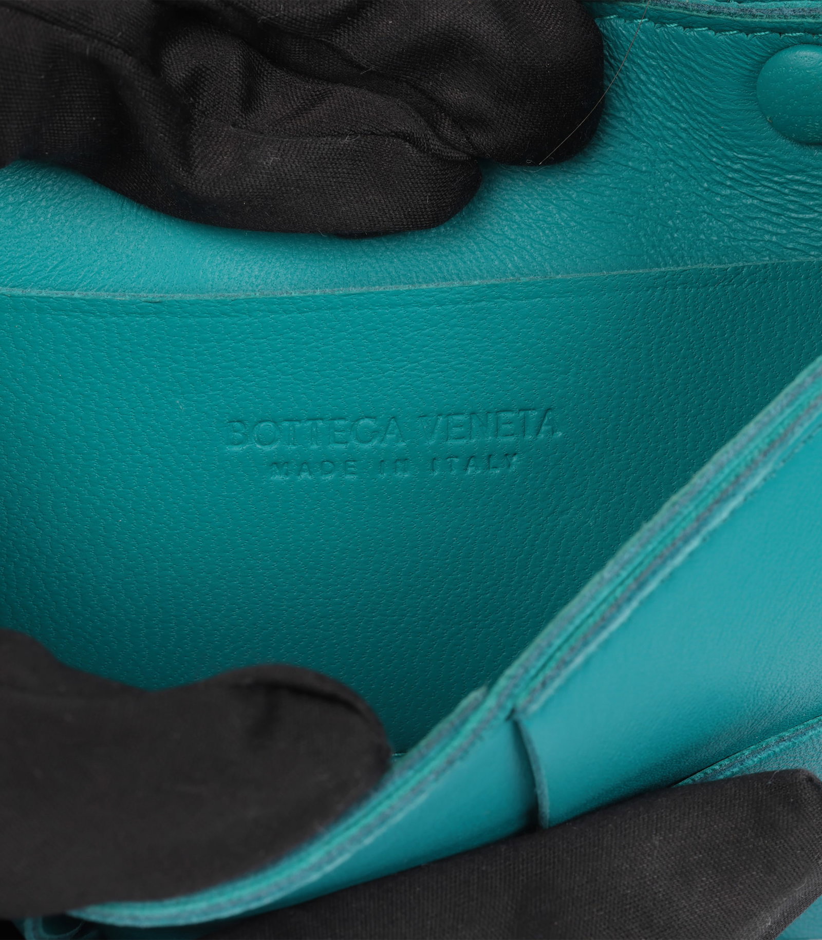 Bottega Veneta Teal Maxi Intrecciato Woven Calfskin Leather Candy Cassette - 8