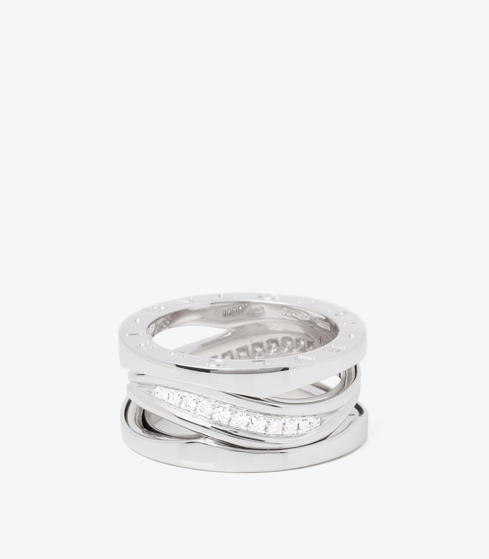 Bulgari Diamond 18ct White Gold B.zero1 Legend Ring - 3