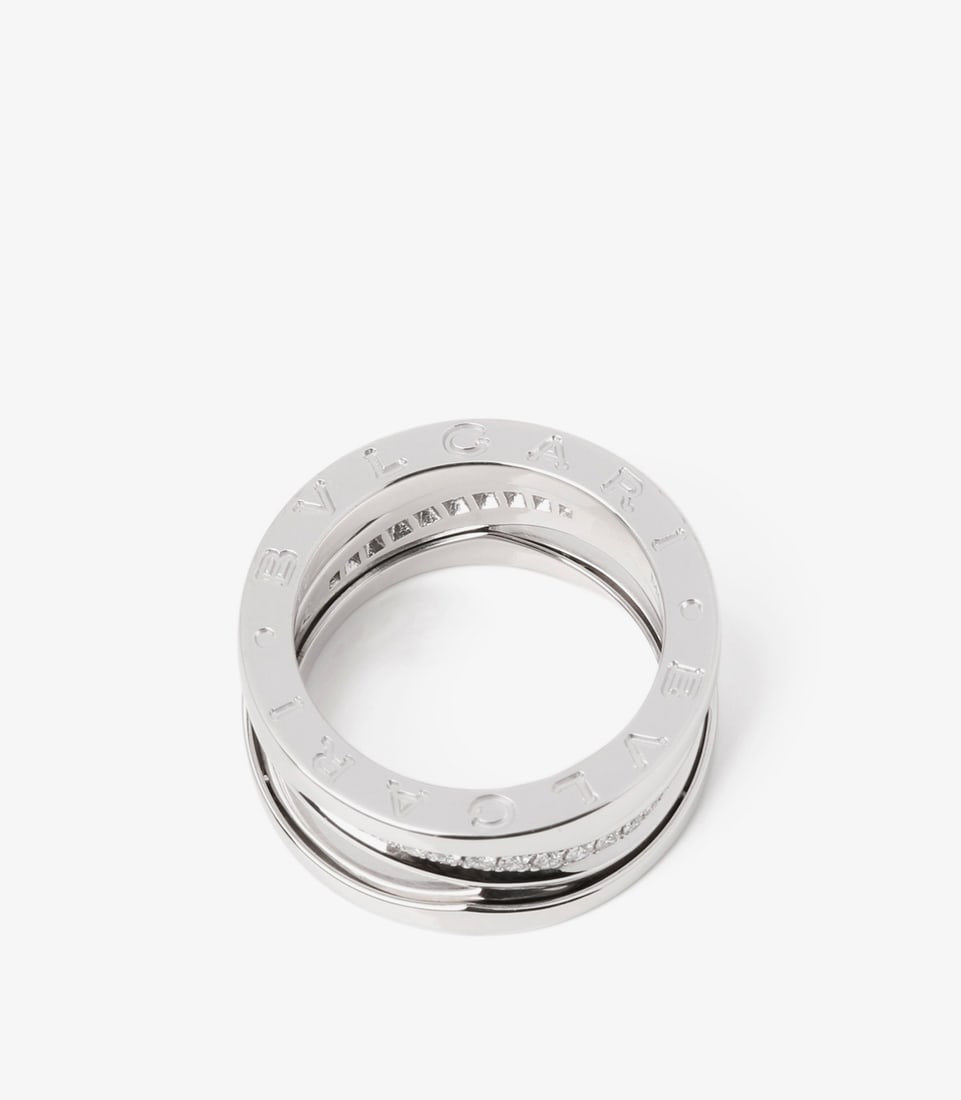Bulgari Diamond 18ct White Gold B.zero1 Legend Ring - 6