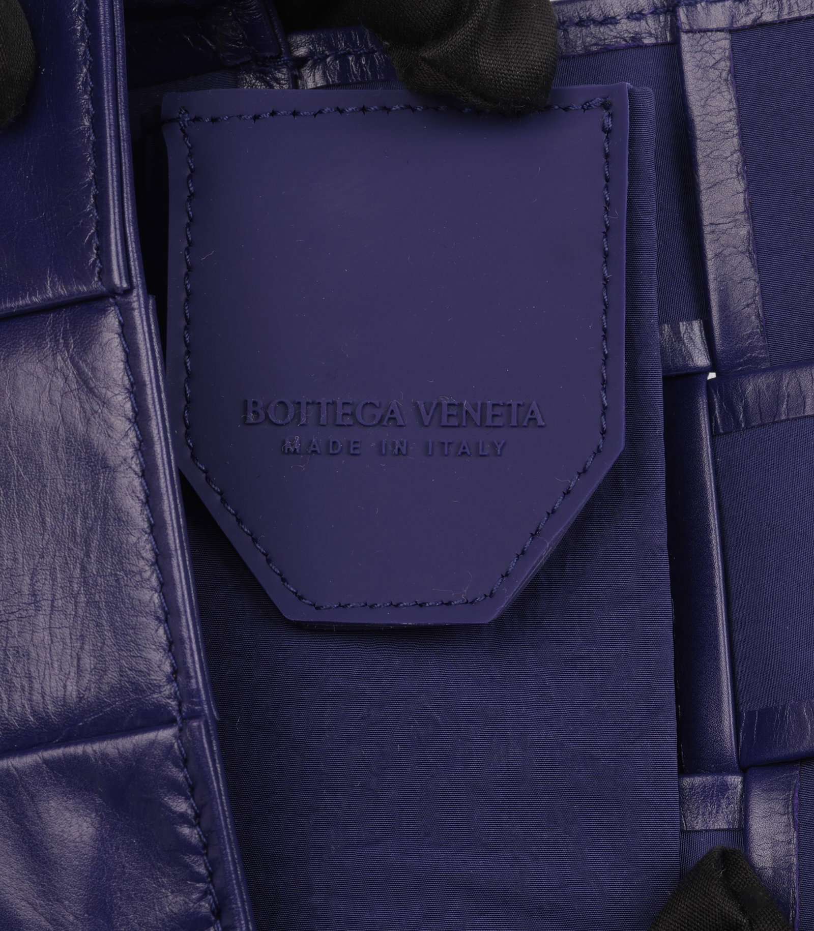 Bottega Veneta Purple Shiny Aged Maxi Intrecciato Woven Calfskin Leather Candy Cassette - 8