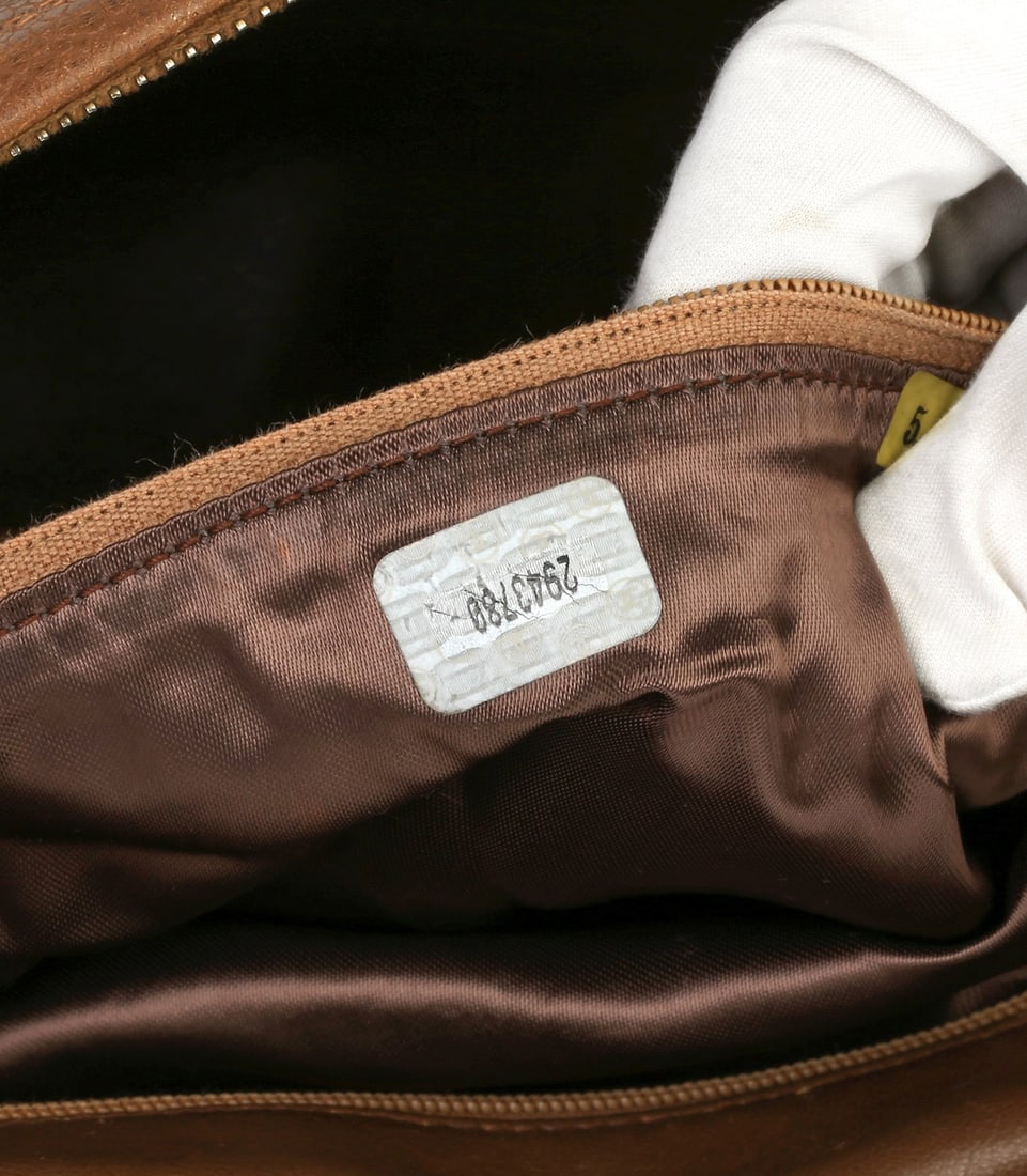 Chanel Brown Quilted Caviar Leather Vintage Timeless Camera Bag - 11