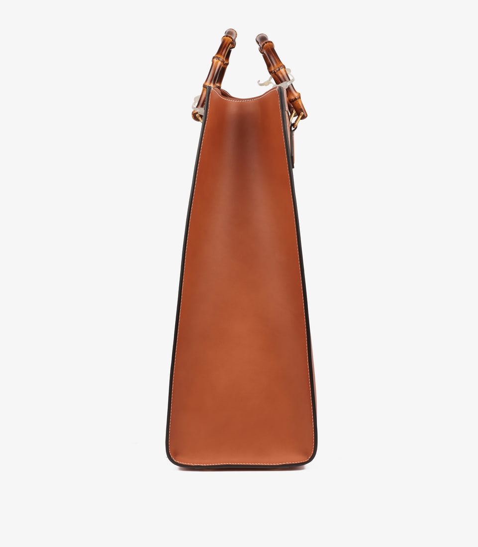 Gucci Brown Calfskin Leather Maxi Diana - 4