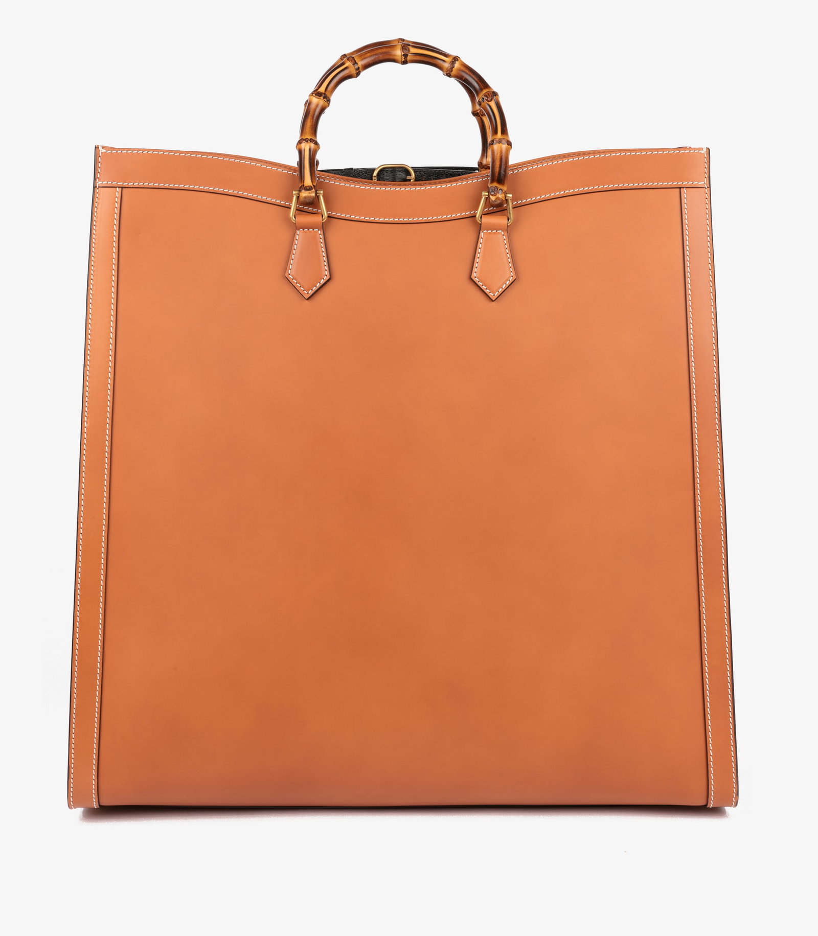 Gucci Brown Calfskin Leather Maxi Diana - 6