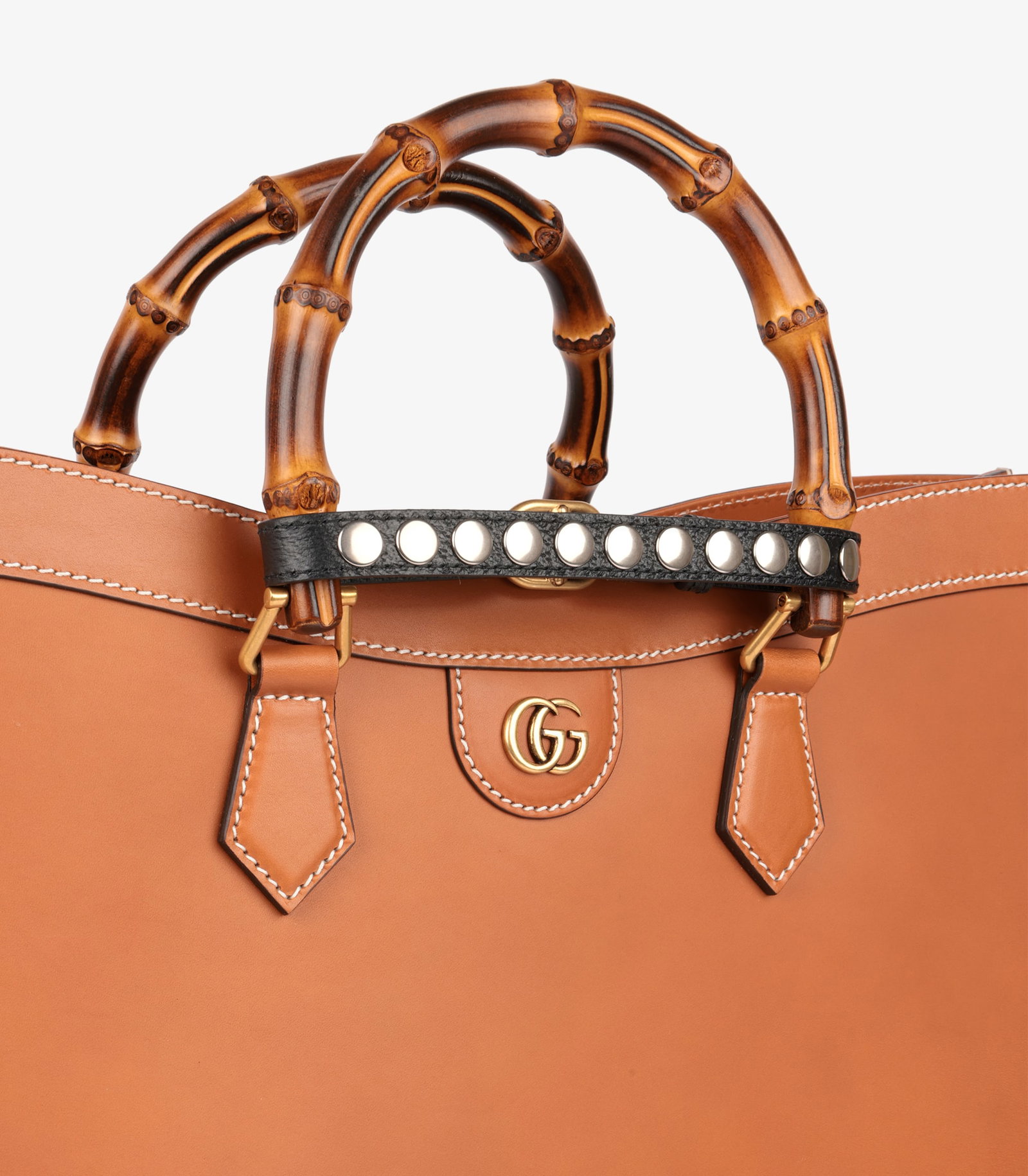 Gucci Brown Calfskin Leather Maxi Diana - 8