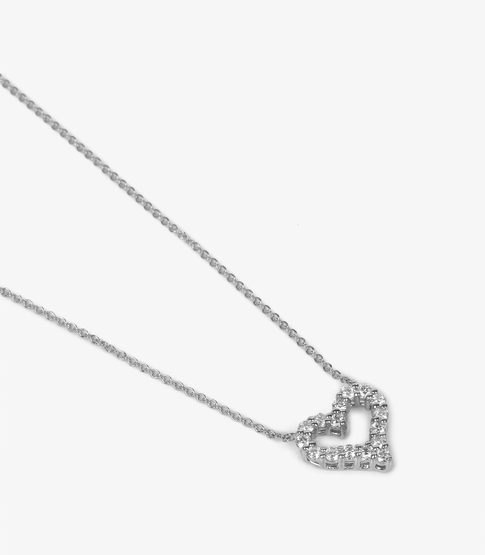 Tiffany & Co. Round Brilliant Cut Diamond Platinum Tiffany Hearts Mini Pendant - 3