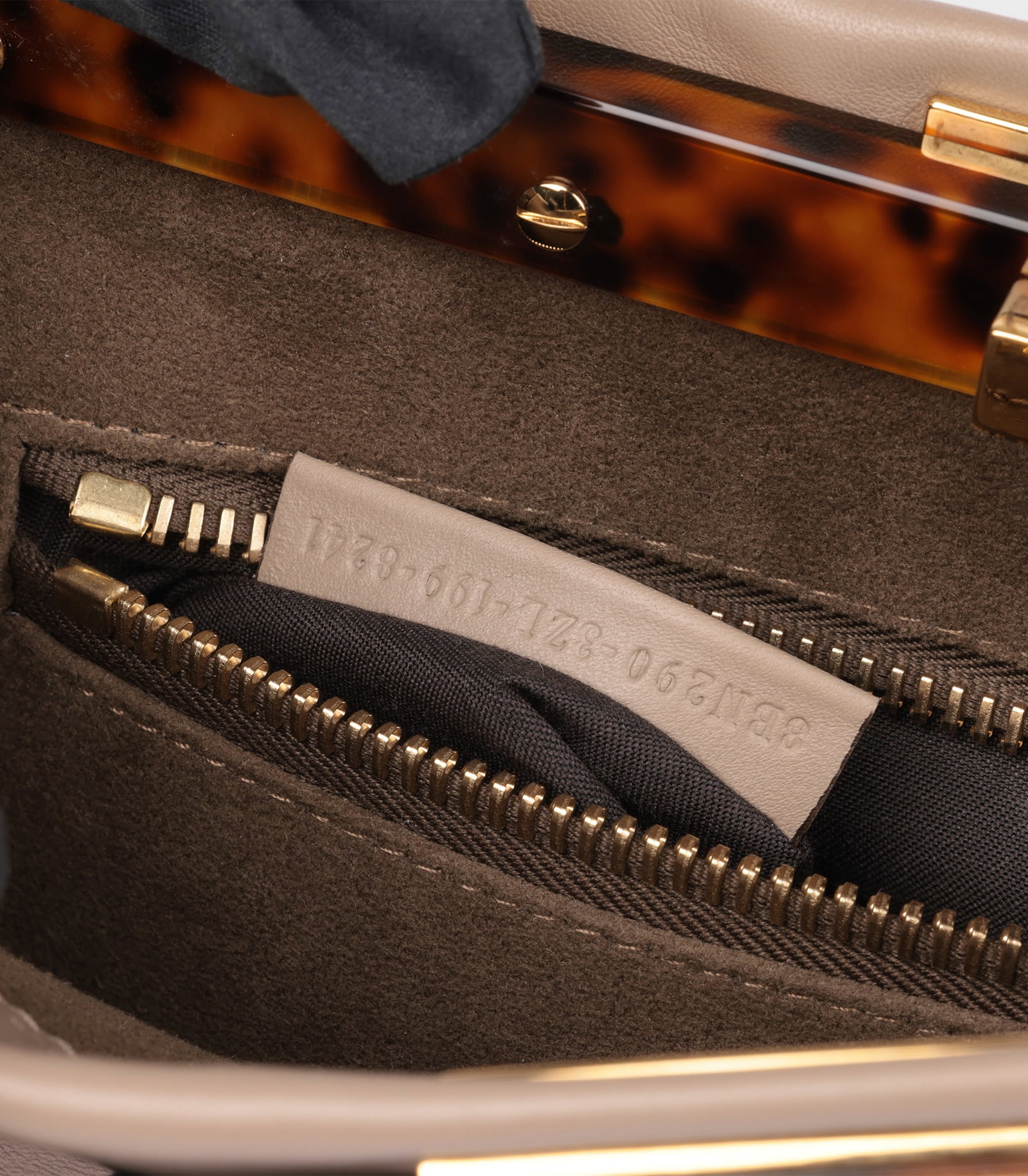 Fendi Dove Grey Soft Calfskin Leather Medium Peekaboo - 10