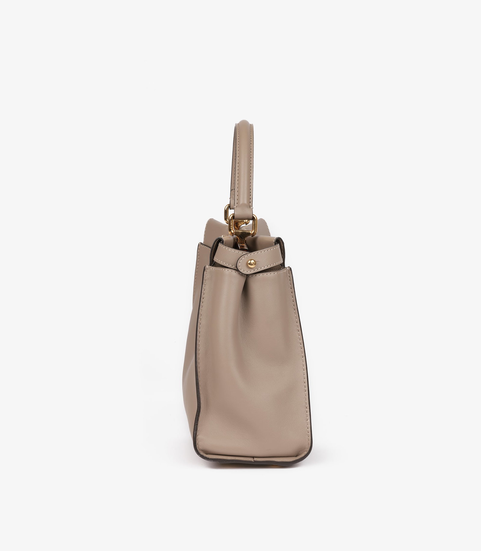 Fendi Dove Grey Soft Calfskin Leather Medium Peekaboo - 4