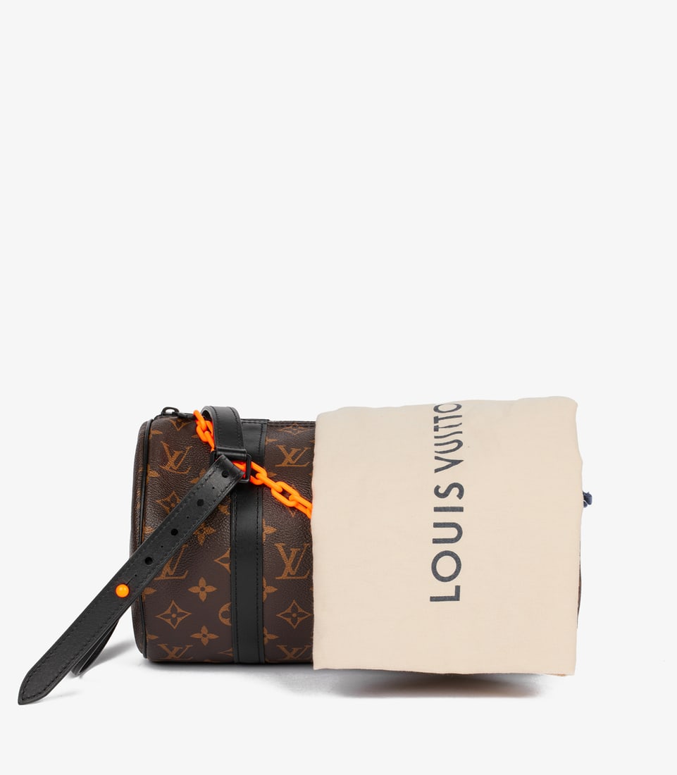 Louis Vuitton x Virgil Abloh Brown Monogram Coated Canvas & Black Calfskin Leather Solar Ray Papi... - 12